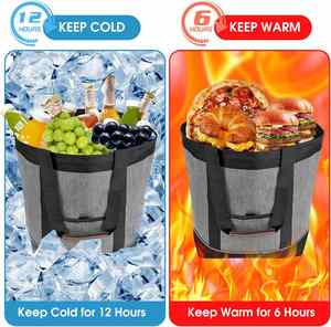 Insulated Cooler Bag Reusable 30 Cans Insulated Bag Soft Portable Grocery Bags for Shopping Food Travel Beach Camping - Product Image 3
