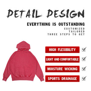 Felpa con Cappuccio Unisex di Alta Qualità, Personalizzabile con Logo in Rilievo, Abbigliamento Streetwear, Felpa Pesante <span class=keywords><strong>da</strong></span> Uomo per <span class=keywords><strong>Calcio</strong></span>, Design Neutro - Product Image 5