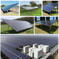 Système de support au sol pour panneaux solaires photovoltaïques en aluminium et acier pour fermes solaires - Vente en gros