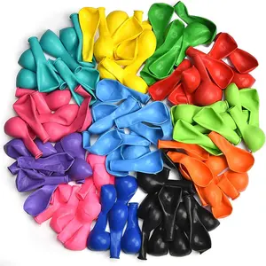 Balões de látex naturais redondos, balões redondos eco amigáveis, multicoloridos