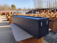 Foyer en métal Propane gaz Corten Table à feu gaz foyer jardin