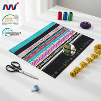 Bretelles Jacquard imprimées en relief à haute élasticité couleur or sangle en latex de silicone pour vêtements soutien-gorge sous-vêtements