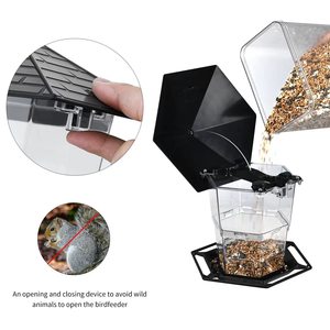 Mangeoires rétractables Petdom pour oiseaux, à suspendre en extérieur, avec fonction de distribution de graines sauvages, pour la décoration de jardin et de cour - Product Image 3
