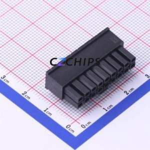 C3030HF-2x9P Housing (Wire-to-Board / Wire-to-Wire) P=3mm Connector ( Jack Structure: 2x9P )( Pitch: 3mm )( Row Spacing: 3mm ) - Product Image 2