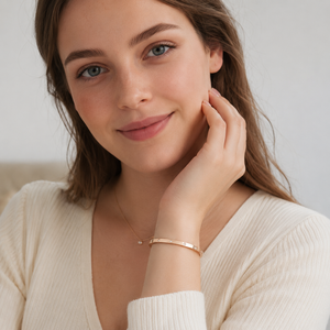 Pulsera de Diamantes de Lujo Premium Starry Sky Rose Gold, Acero de Titanio, Resistente a la Decoloración, Novedad 2024, Venta al por Mayor - Product Image 2