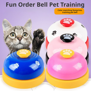 Interactif Press-to-Sound Facile à entraîner Couleurs assorties Jouet de cloche de dressage de chien en métal ABS pour petits chiens moyens Jeu en intérieur - Product Image 3