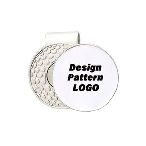 Ensemble personnalisé de marqueur de balle de golf et de clip pour chapeau avec nom et photo, 1'' (25 mm), vierge pour sublimation - Product Image 4