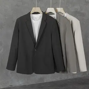 बिजनेस सूट पुरुषों का कोरिया संस्करण स्लिम-फिट कोट दूल्हा शादी की पोशाक बिजनेस प्रोफेशनल औपचारिक सूट पुरुषों का कैजुअल सूट