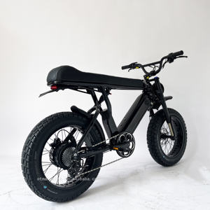 Bicicletta Elettrica <span class=keywords><strong>OTM</strong></span> 48V Mountain Bike a Sospensione Completa, Popolare Super MTB con Pneumatici Fat, Bicicletta Elettrica Retrò Vintage - Product Image 5