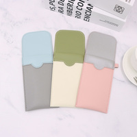 Nouvelle pochette créative en cuir PU pour cuillères et fourchettes, étui de rangement pour couverts de restaurant, pochettes pour cuillères et fourchettes, décoration de table