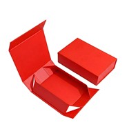 Boîte cadeau pliable en papier laminé écologique Cailyn pour le commerce extérieur, avec double couvercle magnétique, option cadre photo, légère