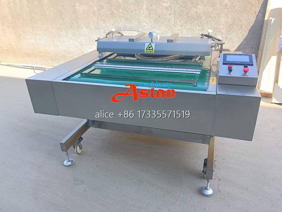 Conveyor Belt Type Seafood Fish Vacuum Bag Packing Machine /continuous ...