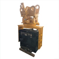Marteau vibrant hydraulique à prise latérale Wisdomox pour excavatrice, moteur haute puissance, pompe, pour piquage de palplanches en emplacement bas