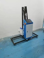 Máquina Impresora de Pared Automática China 3D 5D Wallpen con Ruedas o Riel, Impresión Vertical en Pared CMYK+W UV