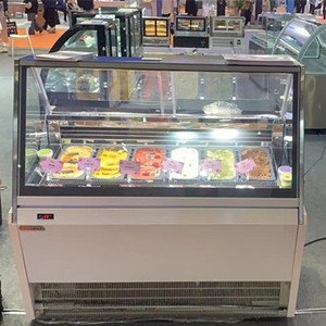 Thương Mại <span class=keywords><strong>Ice</strong></span> <span class=keywords><strong>Cream</strong></span> <span class=keywords><strong>Showcase</strong></span> Hiển Thị Tủ Đông Hiển Thị Cooler Thép Không Gỉ Thương Hiệu Máy Nén Gelato Tủ Lạnh - Product Image 5