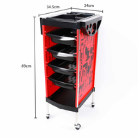 Chariot roulant pour salon de coiffure - Chariot de rangement professionnel pour outils de coiffure