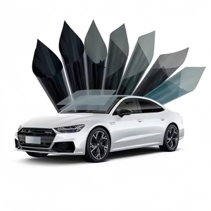 Popular Nano Ceramic Tinted PET <span class=keywords><strong>Pelicula</strong></span> 2ply Autoadhesivo Solar Windows Film 1,52x30m Car Window Tint para uso automotriz - Product Image 2