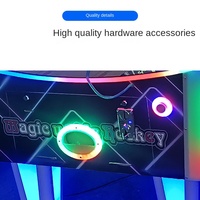Table de hockey sur air LED de qualité commerciale, personnalisable avec votre marque, prix usine, pour salle d'arcade et parc d'attractions