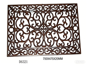 Paillasson moderne en fonte de bronze orné 750x475mm pour extérieur, jardin, villa, tapis décoratif, design côtier, directement de l'usine - Product Image 1