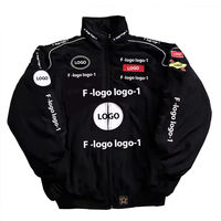 Veste grande taille personnalisée pour homme, veste de course automobile entièrement brodée F1, vêtements d'automne, style américain, veste en polyester ODM OEM