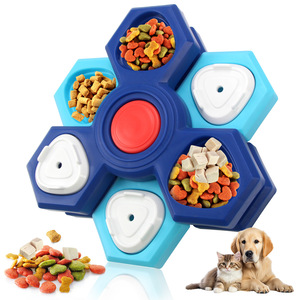 Nouveau jouet éducatif pour animaux de compagnie : <span class=keywords><strong>Disque</strong></span> rotatif multi-niveaux pour l'alimentation lente et l'entraînement au recherche de nourriture pour chiens - Product Image 6