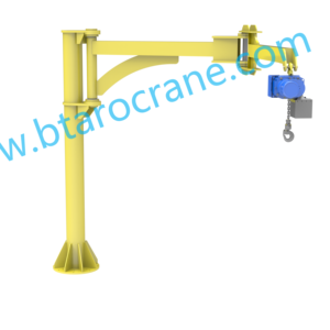 300KG colonne JIB grue petite grue de levage bras d'articulation grue entrepôt atelier équipement de levage avec palan - Product Image 1