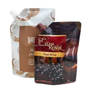 ถุงบรรจุภัณฑ์แบบมีพวยสำหรับน้ำยาซักผ้า น้ำผลไม้แช่แข็ง ไวน์แดง ขนาด 250 มล. สีน้ำตาลเงา พร้อมหัวฉีด สำหรับนม อาหารกระป๋อง อาหารเยลลี่ - Product Image 5