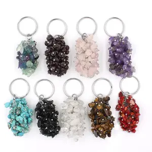 2024 Hot Selling Crystal Grape String Keychain Ladies Trend Bag Keychain Decoration Car Keychain