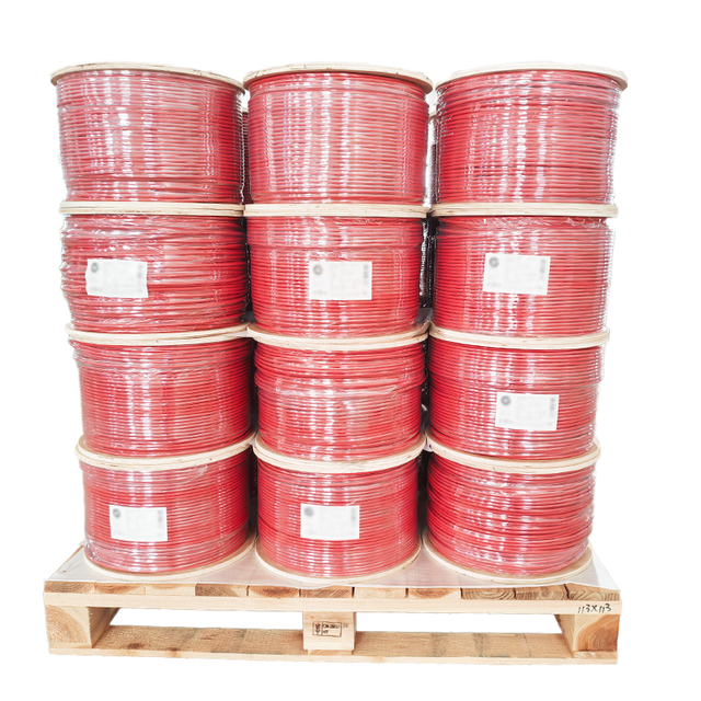 HOTION CAT 3 Fire Alarm Cable 2core*1.5mm Red Jacket Silicone Rubber Insulation BS6387 EN50200 PH30 500m