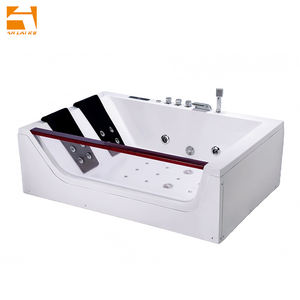 Intérieur Salle de bain blanche <span class=keywords><strong>Sexe</strong></span> Couple <span class=keywords><strong>Baignoire</strong></span> d'hydromassage KF-625 Moderne Cascade Contrôlée par ordinateur <span class=keywords><strong>Baignoire</strong></span> à remous avec douche - Product Image 2