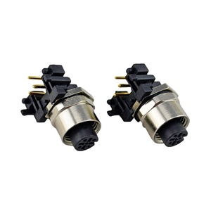 IP67 Right Angle 5 Pin, 8 Pin Nam Pcb Mount M12 Đầu Nối Micro Usb - Product Image 4