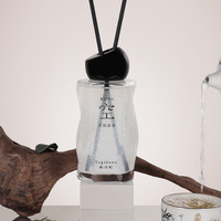 Diffuseur de parfum d'ambiance en verre de luxe personnalisé, à bâtonnets, aux huiles essentielles longue durée, désodorisant et purificateur d'air, ensemble de diffuseur à bâtonnets