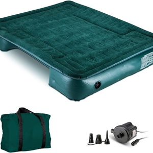 Matelas de camping gonflable pour pick-up, matelas pneumatique pour lit de camion avec pompe à courant continu, vert, taille double - Product Image 4