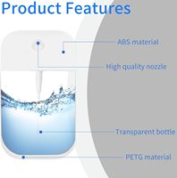 Flacon pulvérisateur rechargeable format carte de crédit 35 ml 50 ml, atomiseur portable en plastique pour désinfectant pour les mains sans alcool, parfum