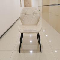 Vente en gros de chaises de salon de café nordique moderne Salle à manger de restaurant Ménage technologie de dossier simple tissu