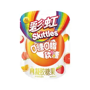 구미 사탕의 최고의 다채로운 과일 생산 꽃 재미 꼬마 과일 젤리 36g 소프트 캔디