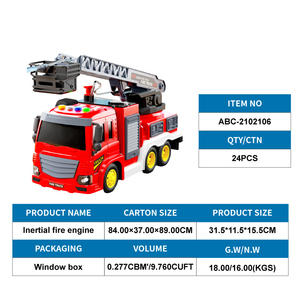 <span class=keywords><strong>Camion</strong></span> de pompiers en plastique Lucky Toys avec musique et interrupteur sonore <span class=keywords><strong>pour</strong></span> l'étude sonore – Jouet de sauvetage <span class=keywords><strong>pour</strong></span> enfants - Product Image 6