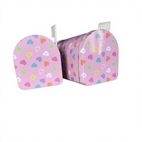 Boîte cadeau en étain pour la Saint-Valentin et Noël, design drapeau rouge, emballage pour chocolats et bonbons, couleur personnalisée, vente en gros