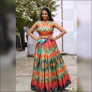 Lahenga choli Wedding party mặc đám cưới Ấn Độ phụ nữ phụ nữ mặc thêu làm việc và đá làm việc lahenga áo và dupatta Set apparelgarment - Product Image 5