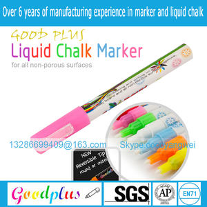 <span class=keywords><strong>Amazon</strong></span> Liquid Chalk Markers Non-Toxic Wet Erase Reversible Tip 8 Colors Window Chalkboard Glass Pen pour voiture, tableau noir et bistro - Product Image 2