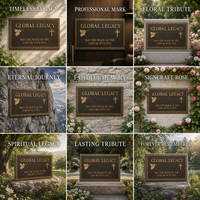 Plaque commémorative personnalisée en acrylique, alliage d'aluminium, acier inoxydable, taille personnalisée, marque YXM