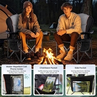 Chaise pliante portable rembourrée épaisse et confortable pour la plage, le jardin, la randonnée, la pêche, les pique-niques, les voyages, le camping et la randonnée en sac à dos