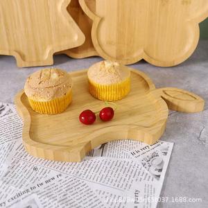 Bandeja de servir de madera con forma de manzana, color natural, para el hogar, cocina, platos para frutas y aperitivos - Product Image 2