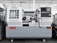 Torno CNC Horizontal CK6140 de Bancada Plana con Control GSK, Centro de Torneado CNC de Servicio Mediano para Procesamiento de Metales
