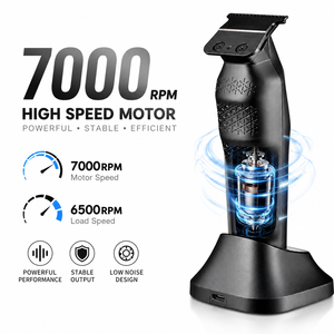 Cortadora de Pelo Profesional MRY de 7000 RPM con Cuchilla de Cerámica de Titanio, Recortadora Inalámbrica para Barbería, Máquina de Corte de Pelo Plug & Play para Hombres - Product Image 4