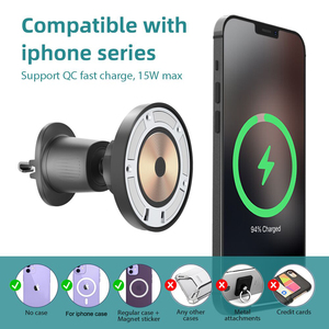 Giá Đỡ Có Thể Điều Chỉnh Từ 15W Sạc Nhanh Không Dây Giá Đỡ Điện Thoại Di Động Giá Đỡ Điện Thoại Di Động Có Bộ Sạc Cho Xe Hơi Air Vent - Product Image 6