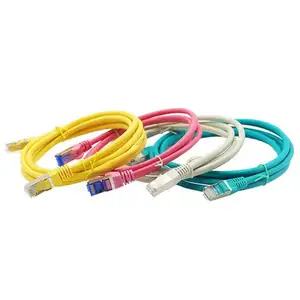 Cable de conexión de red colorido de la mejor calidad Cable Ethernet Lan Cable RJ45 FTP Cat5e Cat5 Cable de conexión