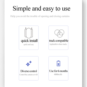 Tuya Wifi Zigbee <span class=keywords><strong>BLE</strong></span> <span class=keywords><strong>tige</strong></span> romaine 3-en-1 à ouverture unique/T/U rideau intelligent Robot Alexa commande vocale Tuya APP contrôle minuterie interrupteur - Product Image 6