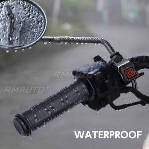 Poignées chauffantes électriques pour moto, étanches, 22mm, 12V, température réglable à trois vitesses, chauffe-mains pour moto - Product Image 2