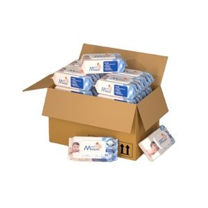 Lingettes humides pour bébé en gros OEM, 99,9 % d'eau, lingettes non tissées en spunlace douces pour le soin des bébés - Product Image 1